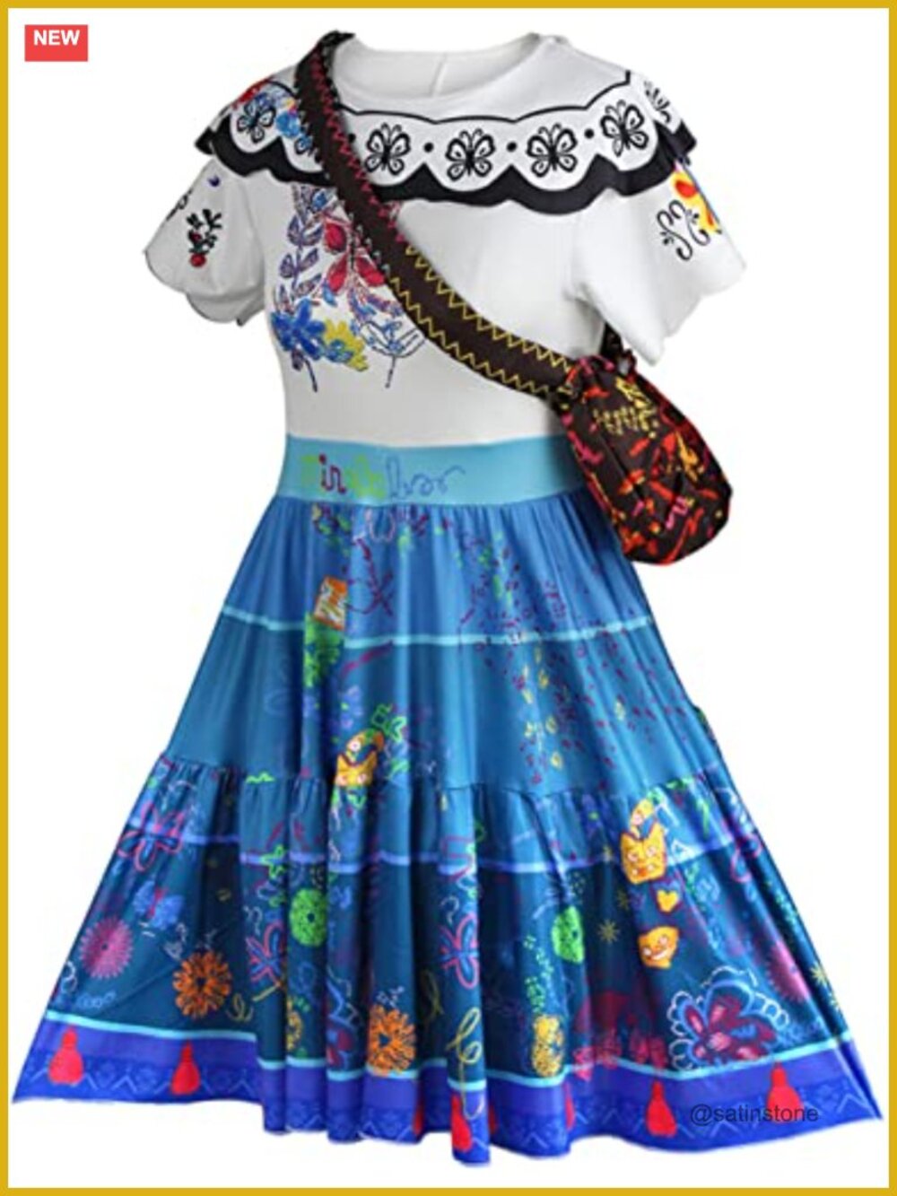 Princess Cosplay Costume Dress Bag Anime Halloween Outfit